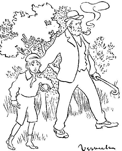 He felt his father's finger under his collar and his own feet shambling.