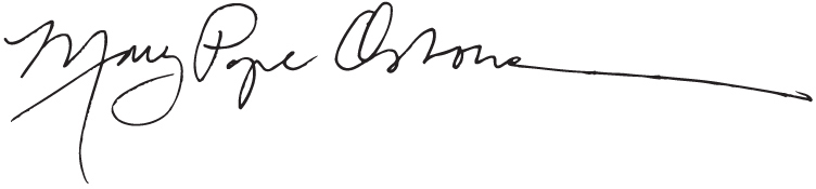 Mary Pope Osborne signature