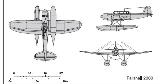 Fig. A6-17. Mitsubishi F1M2 Type 0 observation seaplane