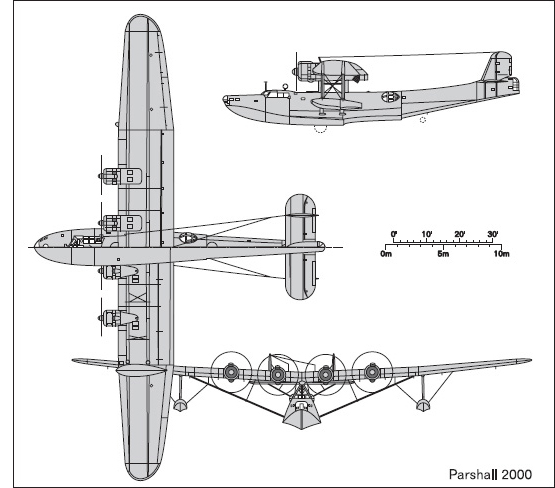 Fig. A6-21. Kawanishi H6K4 Type 97 flying boat