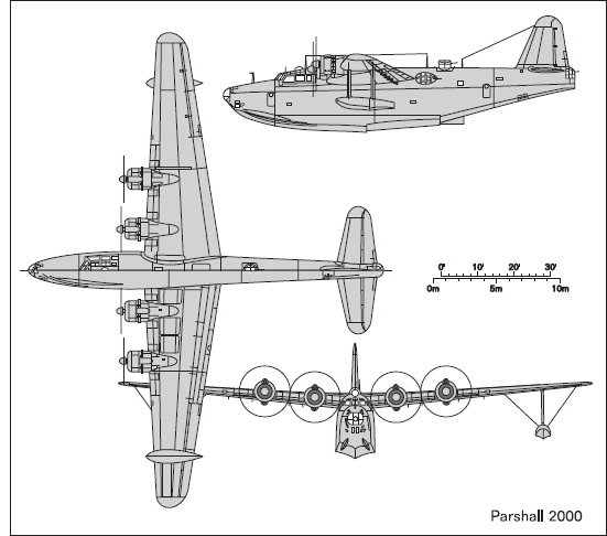 Fig. A6-22. Kawanishi H8K1 Type 2 flying boat