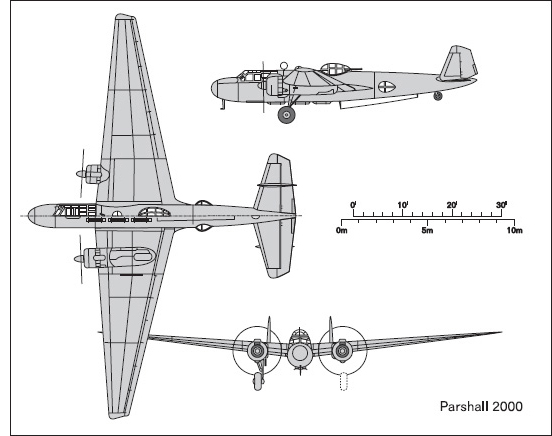 Fig. A6-23. Mitsubishi G3M2 Model 22 Type 96 attack bomber