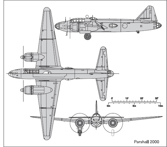 Fig. A6-24. Mitsubishi G4M1 Model 11 Type 1 attack bomber