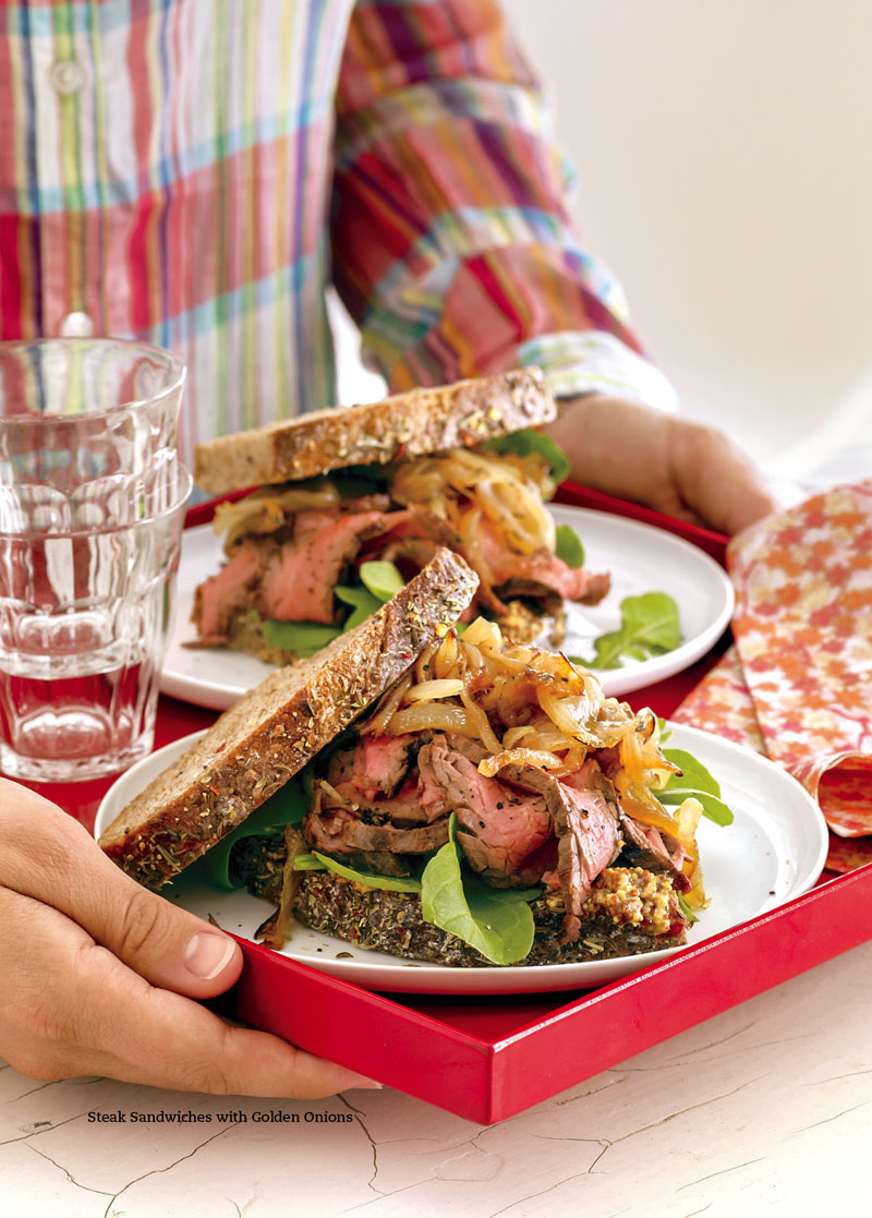 Steak Sandwiches with Golden Onions