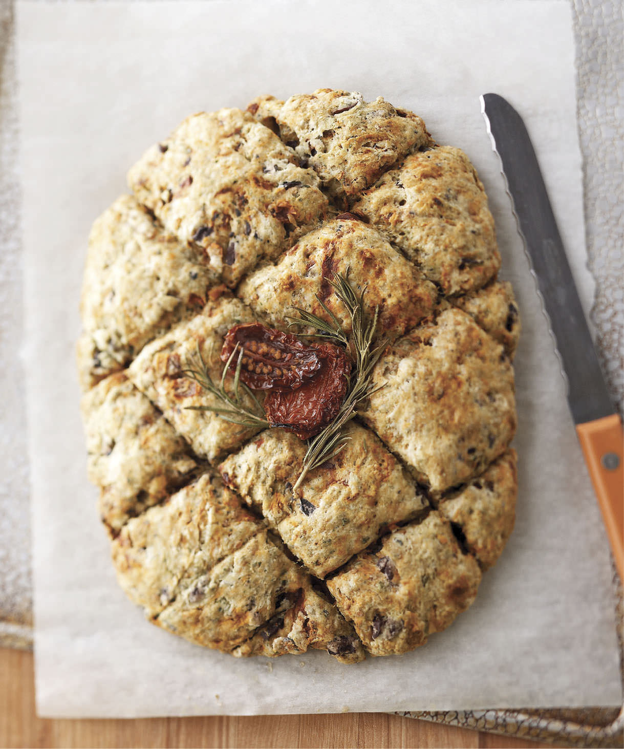 Tomato Pesto Scones with Kalamata Olives