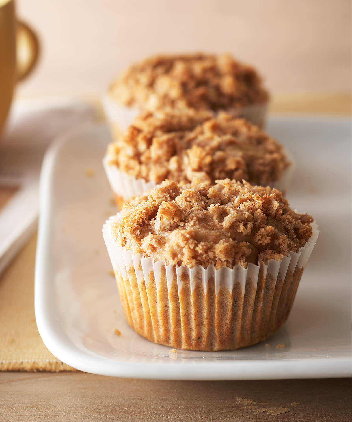 Banana-Multigrain Streusel Muffins