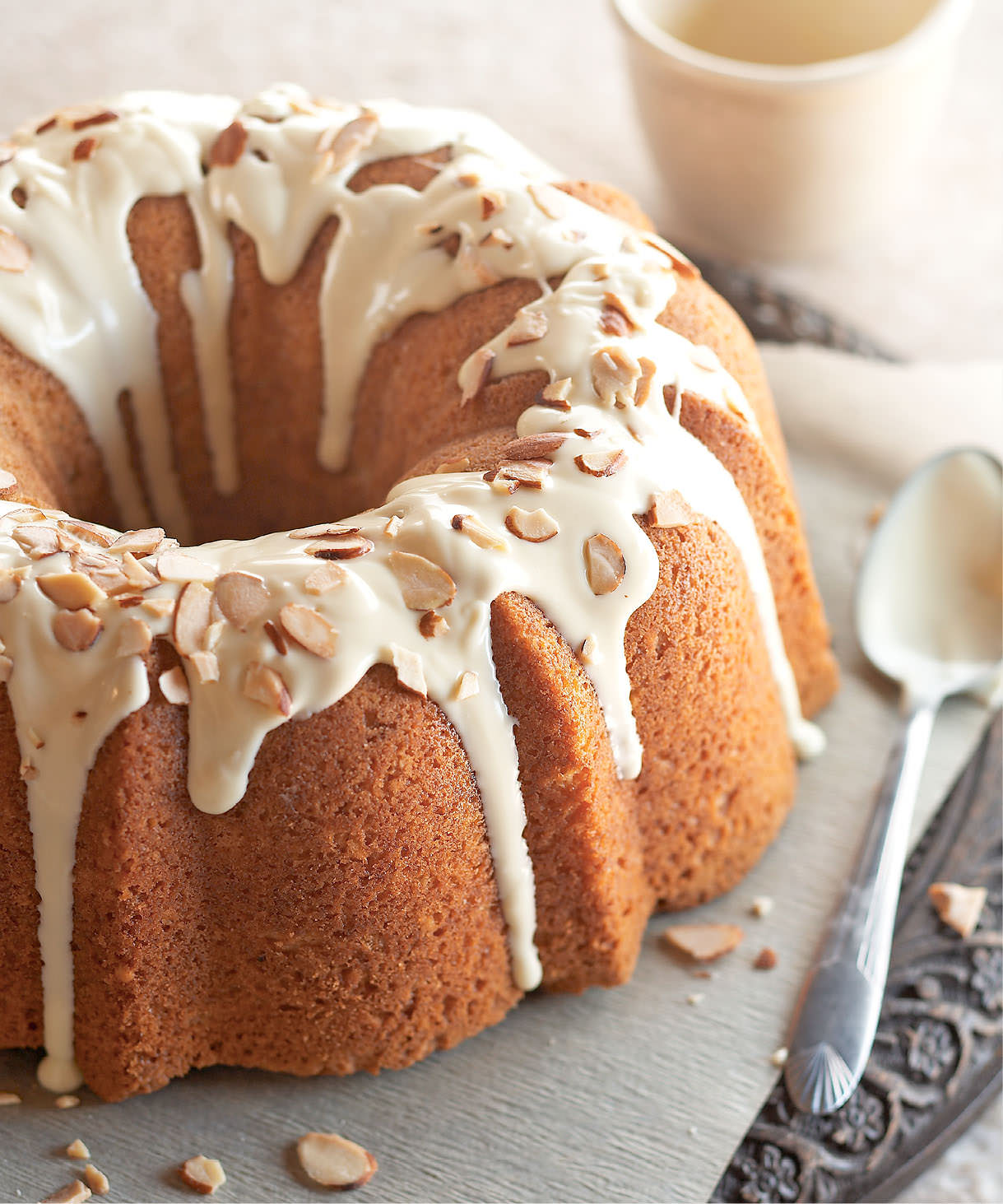 White Chocolate and Almond Pound Cake