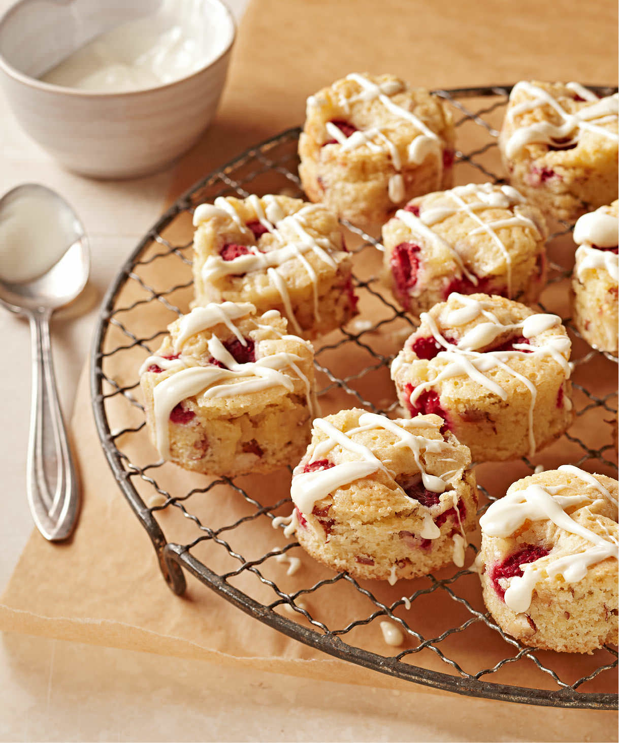 Raspberry and White Chocolate Brownies