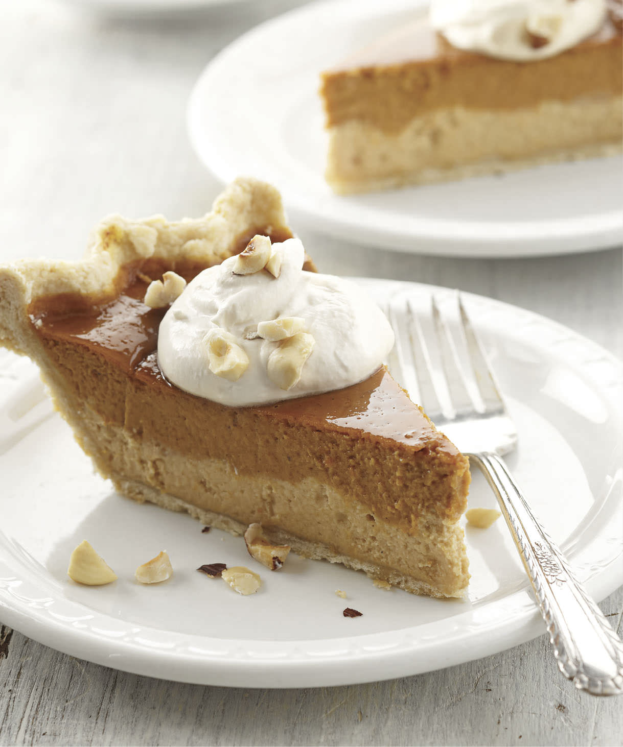 Dulce de Leche-Hazelnut-Pumpkin Pie