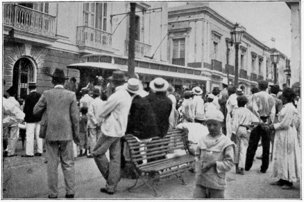 The First Trolley Car in San Juan Puerto Rico