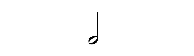 The Half Note (or ‘Minim’ in British English)