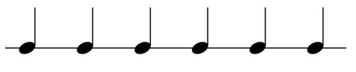 A short quarter note pulse