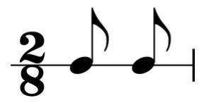 Two-eight time signature