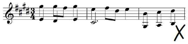 Wrong note stems