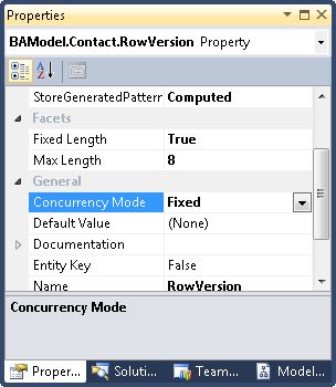 Setting a property’s concurrency mode