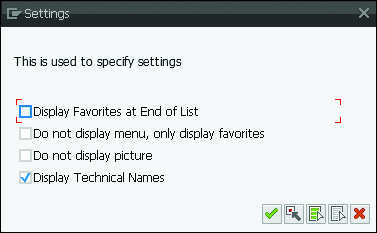 Settings Window