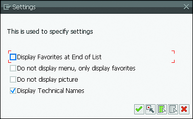 Settings Window