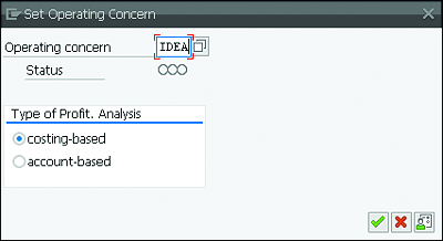 Setting the Operating Concern