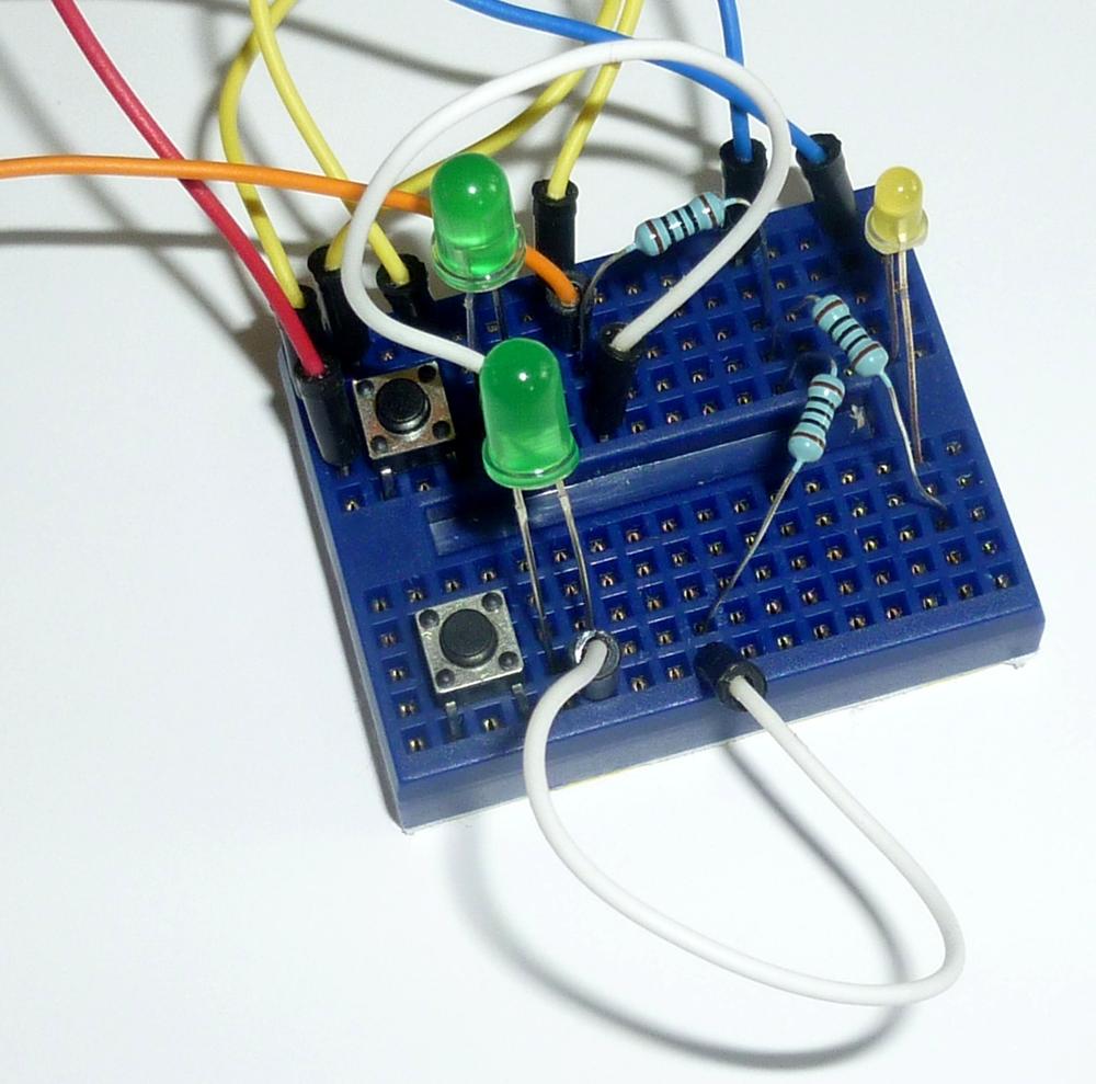 Connect new LEDs to GND with a pulldown resistor