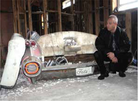 After Hurricane Katrina, Fats Domino’s home, Lower 9th Ward, New Orleans, 2007. (Author Collection)