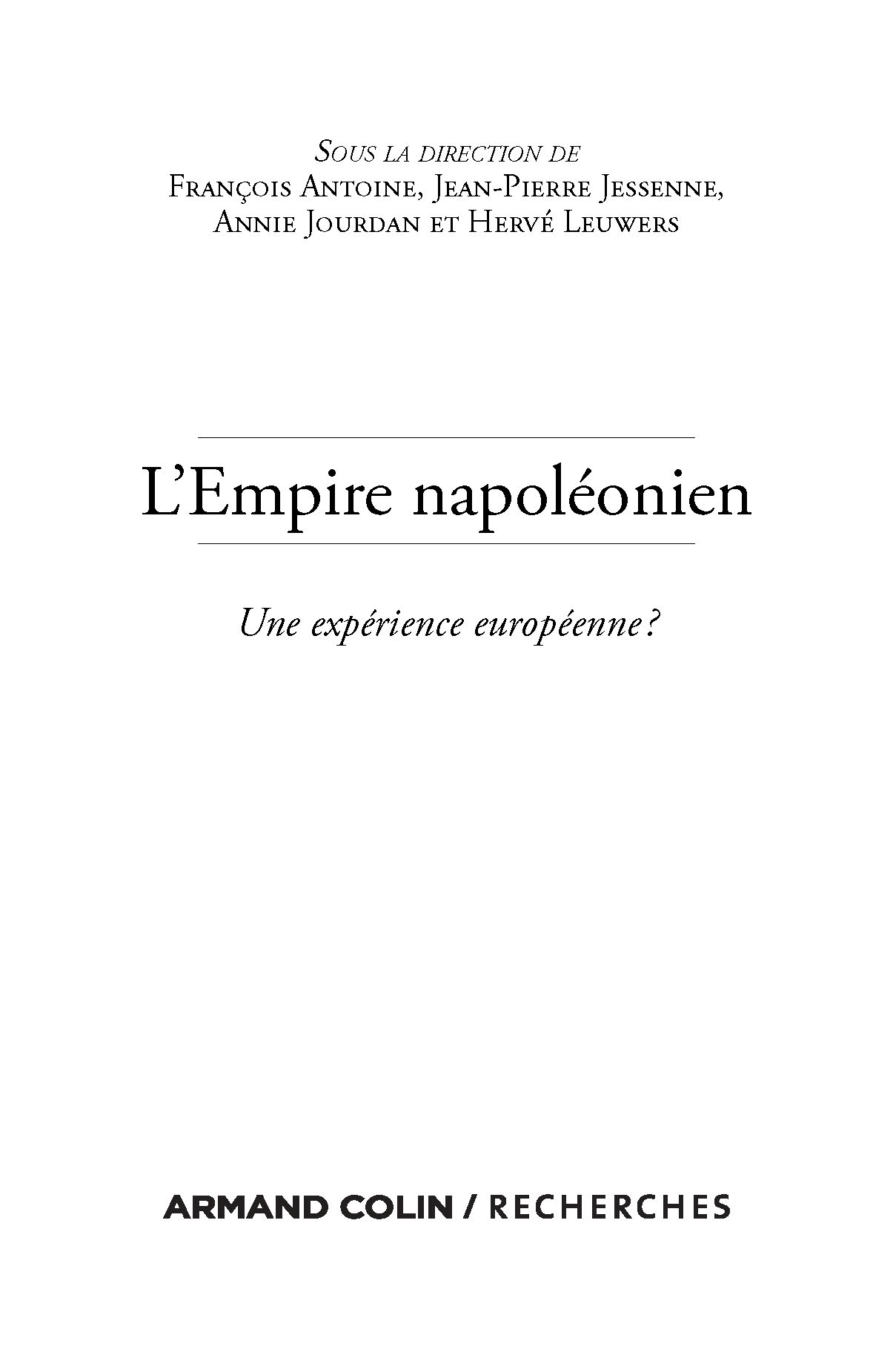 : L’Empire napoléonien