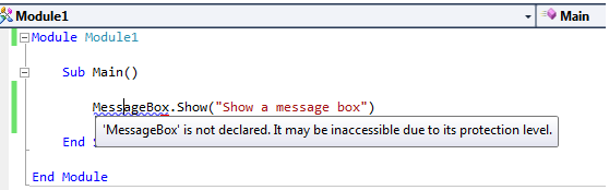 A method can only access objects that have their own defined assembly or reside in assemblies that it references.