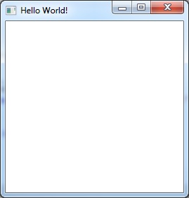 Your first WPF window.