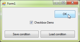 A Boolean is not well suited for saving the intermediary state of a CheckBox control.