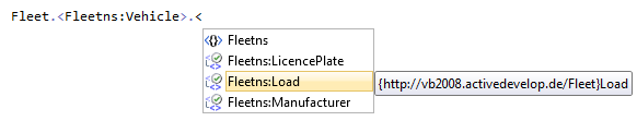 XML IntelliSense support.