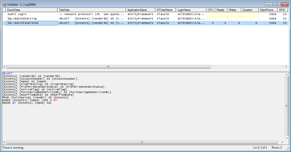 You can use the Profiler tool from a full SQL Server version with your Express instance. The Profiler doesn’t even need to reside on your computer—as long as your network and firewall settings permit it.