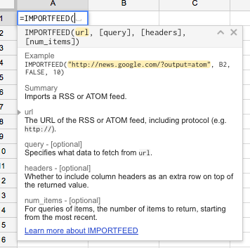 Once you select a specific function you get more information on the arguments it uses - and a link to the Help files