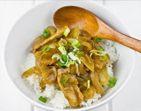 ผลการค้นหารูปภาพสำหรับ Pork Curry Donburi