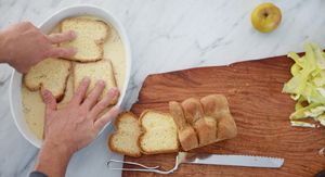 Making french toast