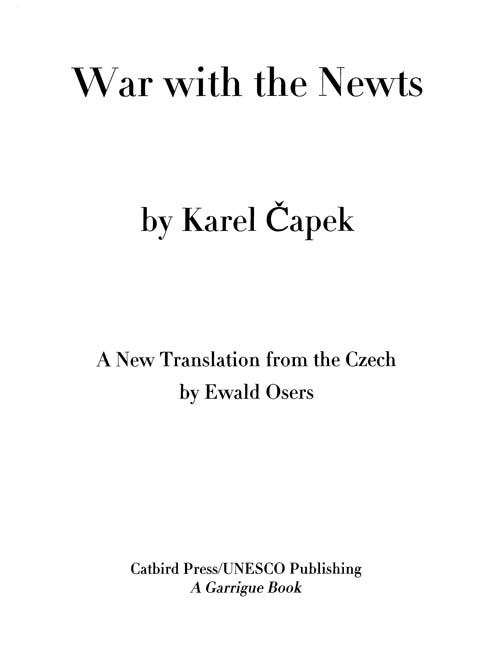 Book Title of War with the Newts