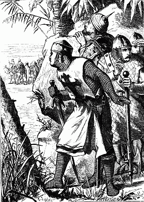 "I cannot but think," said Walter, "our post is one of danger, if the guards of this caravan are so numerous as reported. Nevertheless, it shall never be told that, for fear of odds, I retreated from a post which I had been entrusted to maintain."—p. 99.