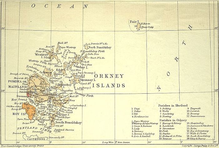 GEOLOGICAL MAP OF ORKNEY