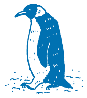 Illustration of a penguin.