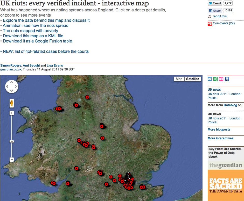 The UK Riots: every verified incident (the Guardian)