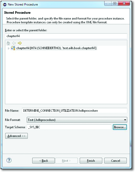 Creating a Database Procedure