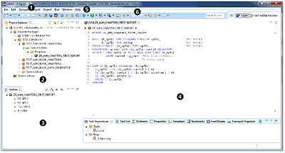 Eclipse Workbench (with the ABAP Perspective Opened)