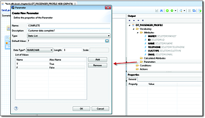 Defining a Parameter for the Output Value