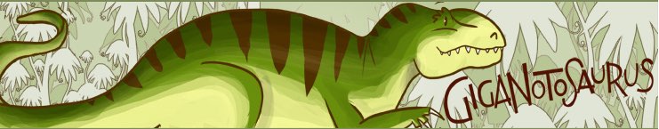 Giganotosaurus webzine header