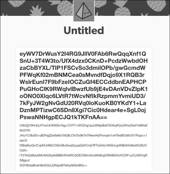 Our encrypted filename