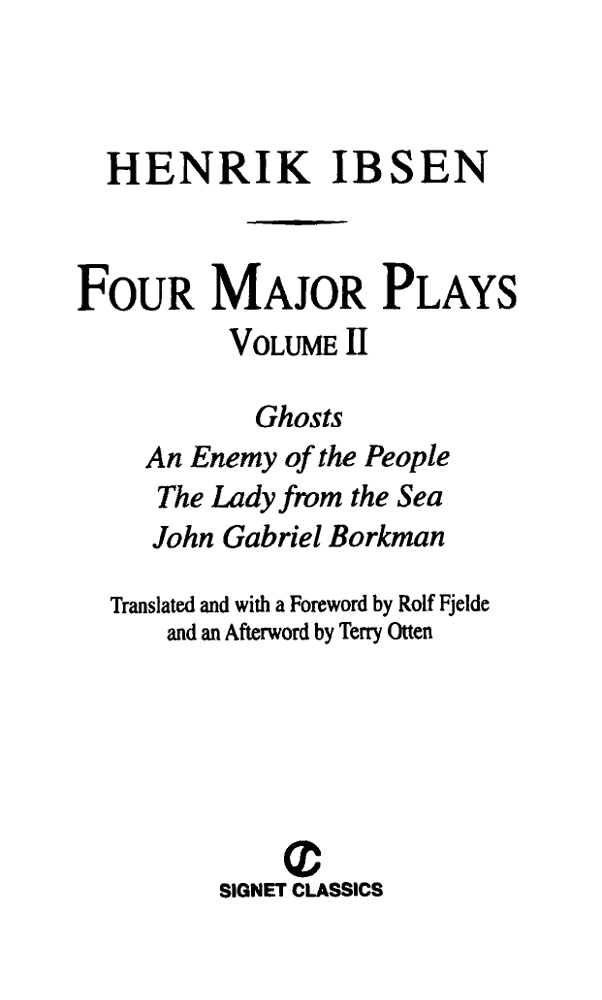 Cover image for Four Major Plays: Volume II