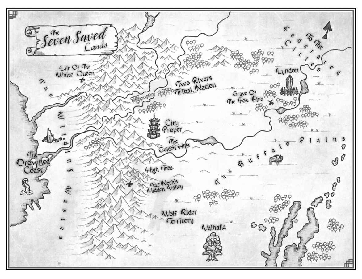 Map of the Seven Saved Lands