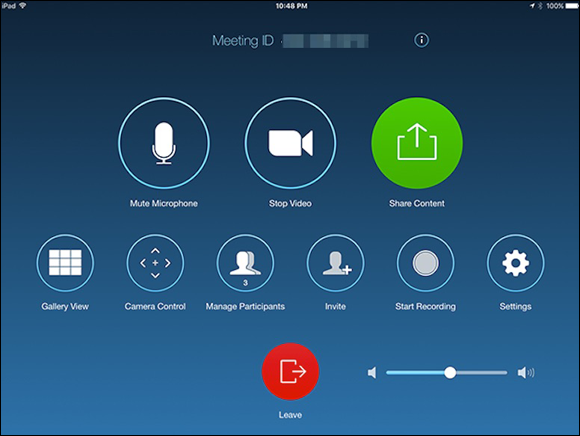 Screenshot of a Zoom meeting page to download and install the Zoom Rooms iPod app.