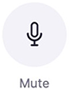 Image of the mute icon that lets you mute and unmute your device’s microphone.