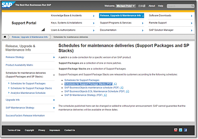 SAP Support Portal