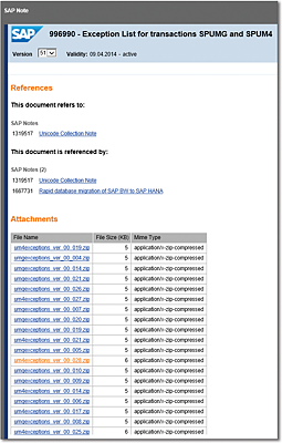 Multiple Versions of Exception Tables