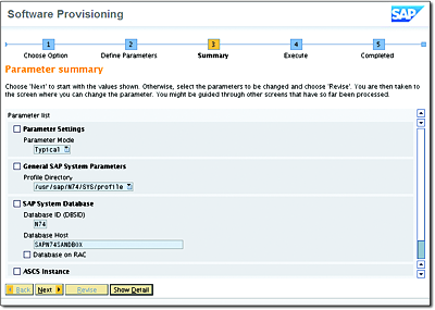 Summary of All Parameters